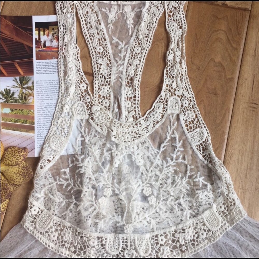 Lace Beach Cover Up - Picture 4 of 8